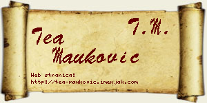 Tea Mauković vizit kartica
